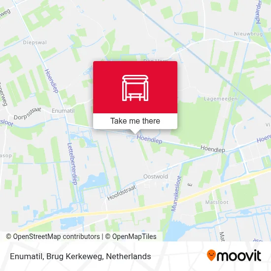 Enumatil, Brug Kerkeweg map