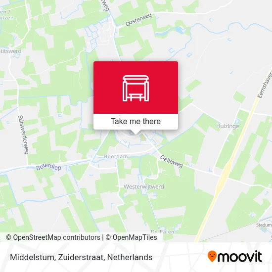 Middelstum, Zuiderstraat map