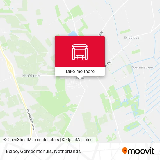Exloo, Gemeentehuis map