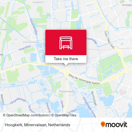 Hoogkerk, Minervalaan map