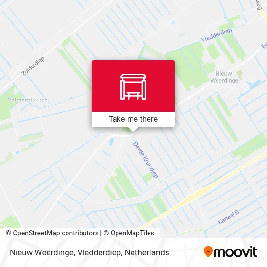 Nieuw Weerdinge, Vledderdiep map