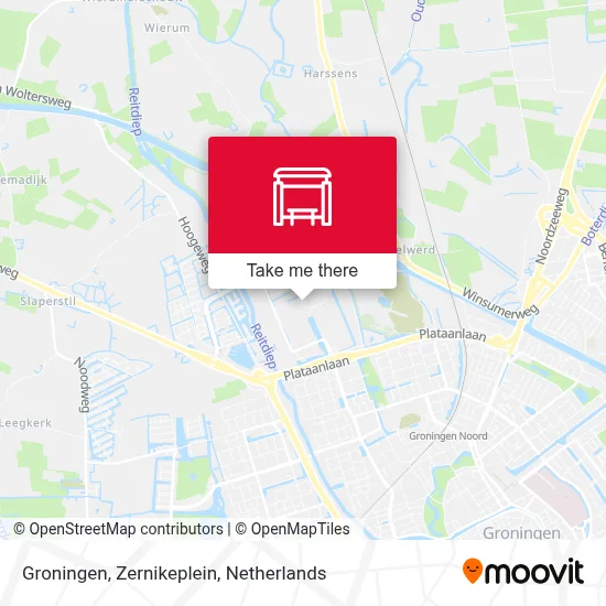 Groningen, Zernikeplein map