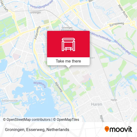 Groningen, Esserweg Karte