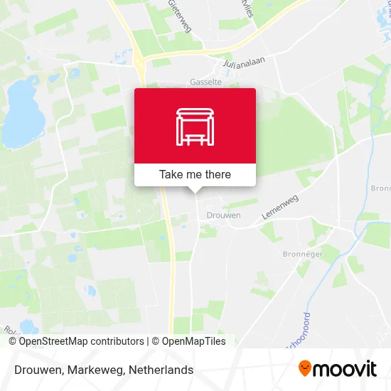 Drouwen, Markeweg map