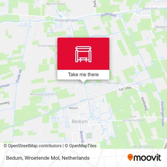 Bedum, Wroetende Mol map
