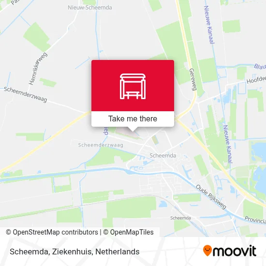 Scheemda, Ziekenhuis map