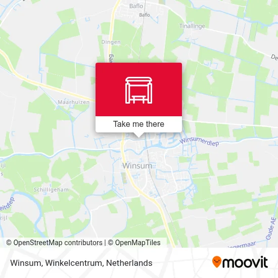Winsum, Winkelcentrum map