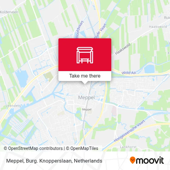Meppel, Burg. Knopperslaan map