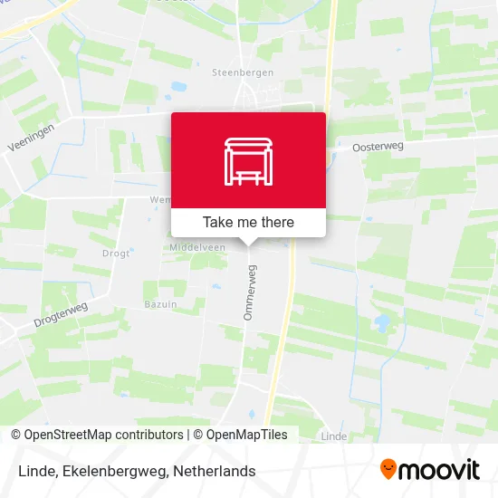 Linde, Ekelenbergweg map