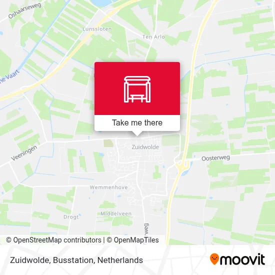 Zuidwolde, Busstation map