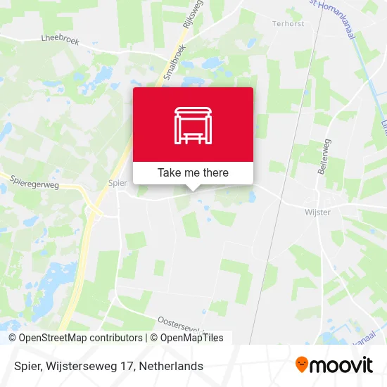 Spier, Wijsterseweg 17 map