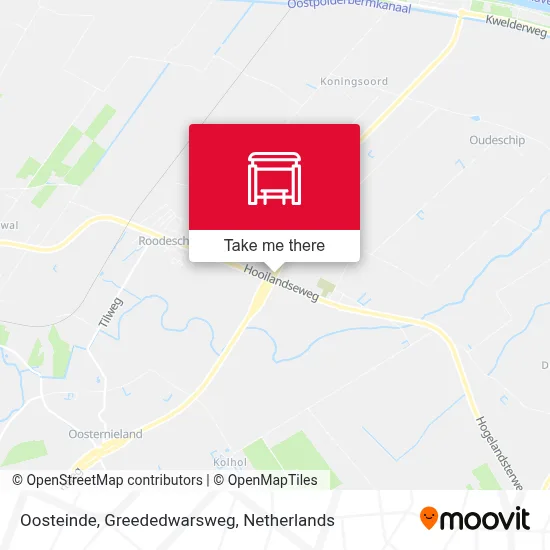 Oosteinde, Greededwarsweg Karte
