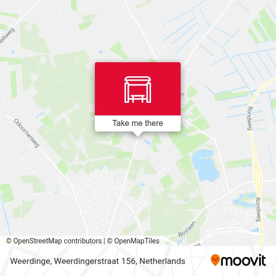Weerdinge, Weerdingerstraat 156 map