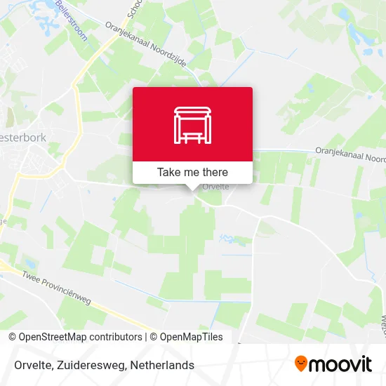 Orvelte, Zuideresweg map