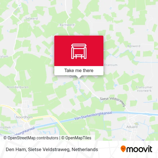 Den Ham, Sietse Veldstraweg map