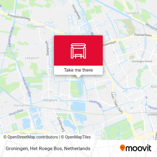 Groningen, Het Roege Bos map