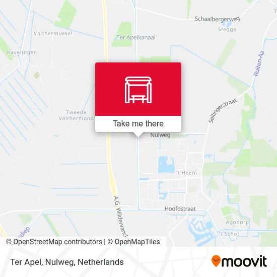 Ter Apel, Nulweg Karte