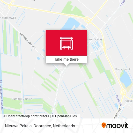 Nieuwe Pekela, Doorsnee map