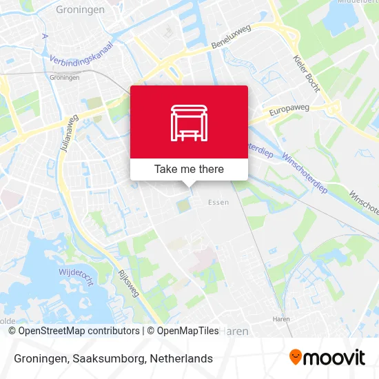 Groningen, Saaksumborg map