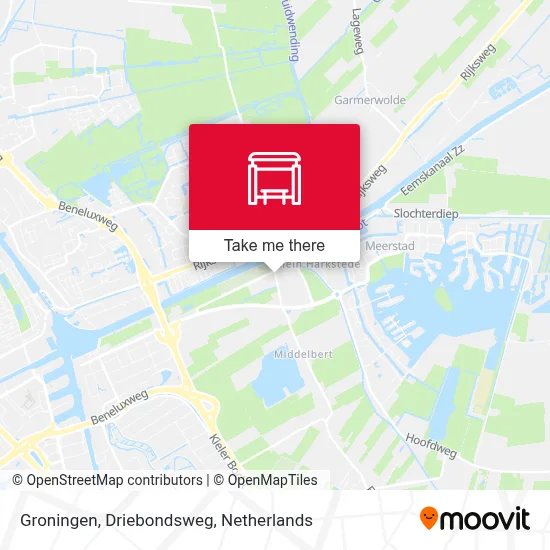 Groningen, Driebondsweg map