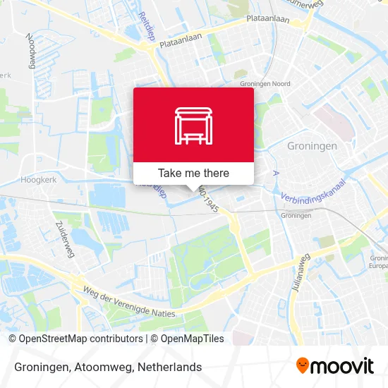 Groningen, Atoomweg map
