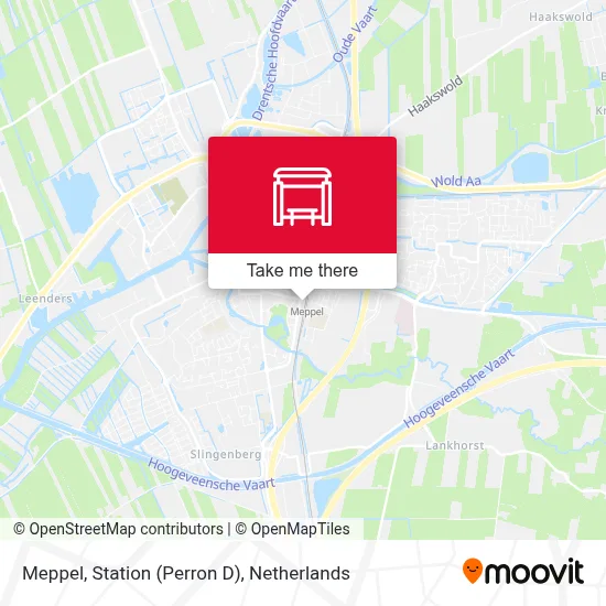 Meppel, Station (Perron D) map