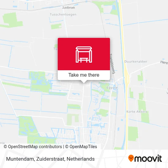 Muntendam, Zuiderstraat map