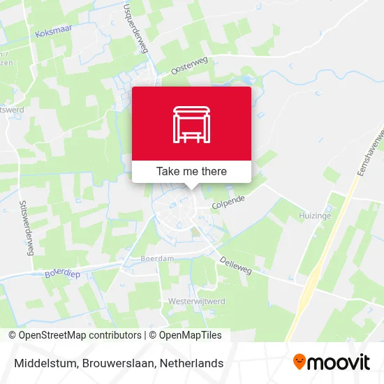 Middelstum, Brouwerslaan map
