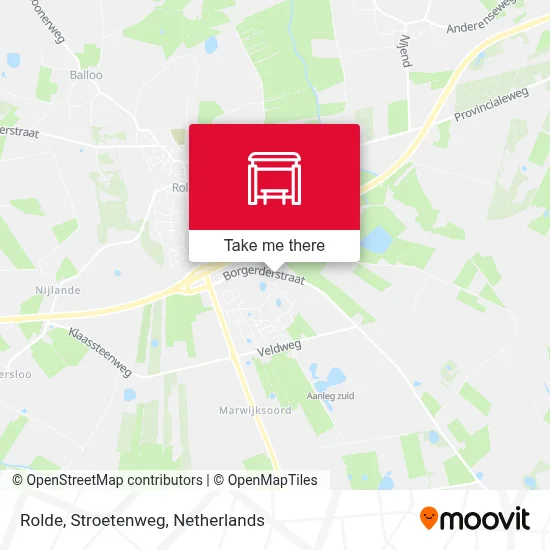 Rolde, Stroetenweg Karte