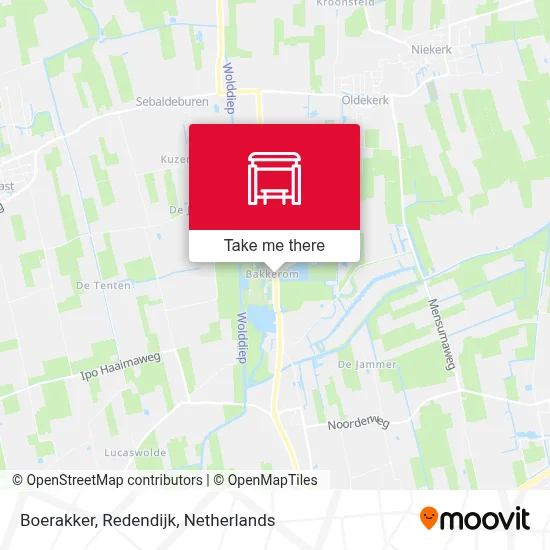 Boerakker, Redendijk map