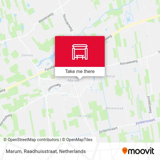 Marum, Raadhuisstraat map