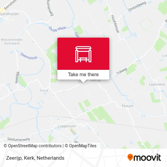 Zeerijp, Kerk map