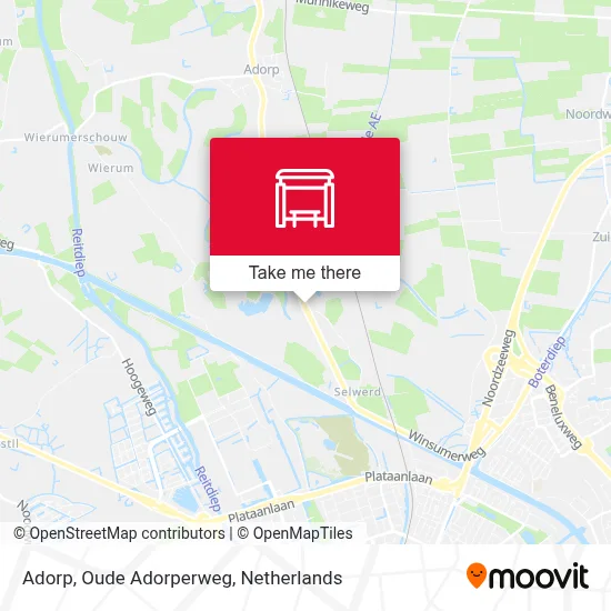 Adorp, Oude Adorperweg map