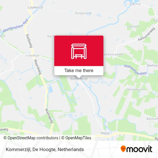 Kommerzijl, De Hoogte map