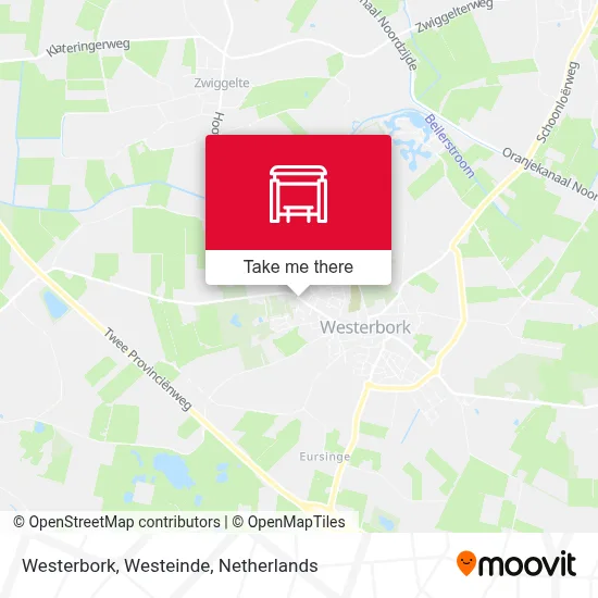 Westerbork, Westeinde map