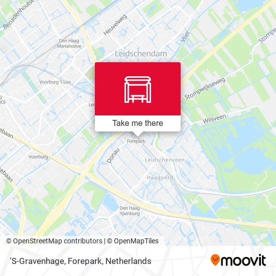 'S-Gravenhage, Forepark map
