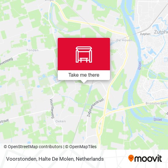 Voorstonden, Halte De Molen map