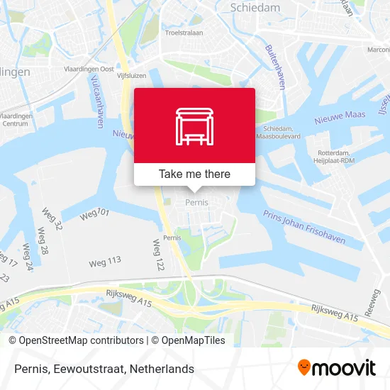 Pernis, Eewoutstraat Karte