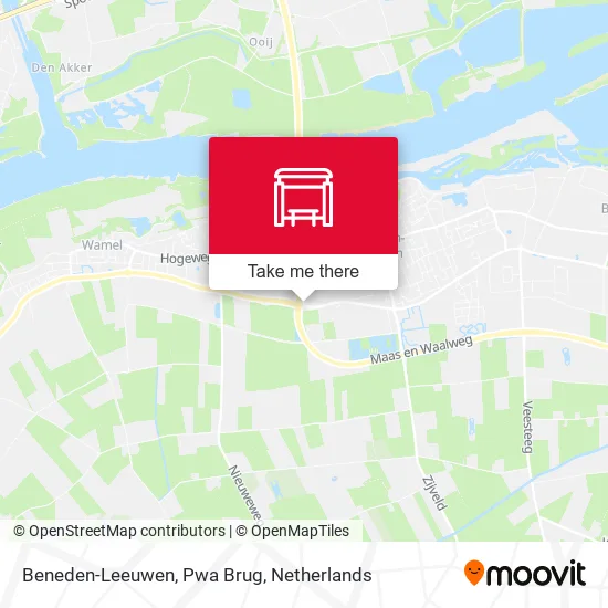 Beneden-Leeuwen, Pwa Brug map