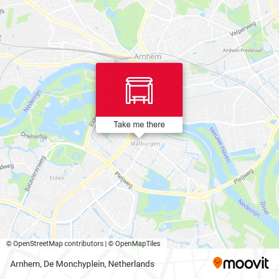 Arnhem, De Monchyplein map