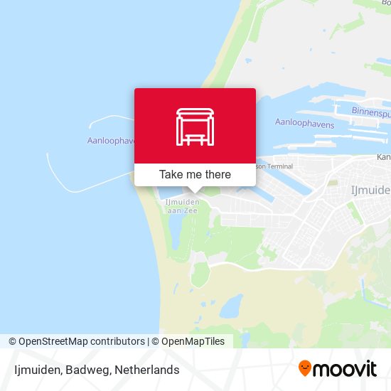 Ijmuiden, Badweg map