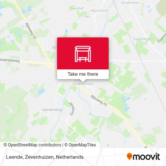 Leende, Zevenhuizen Karte