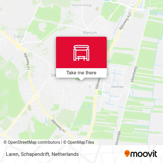 Laren, Schapendrift map