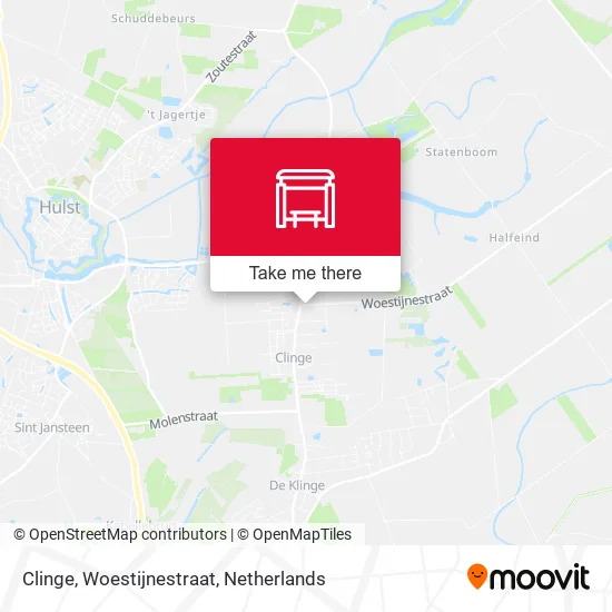 Clinge, Woestijnestraat map