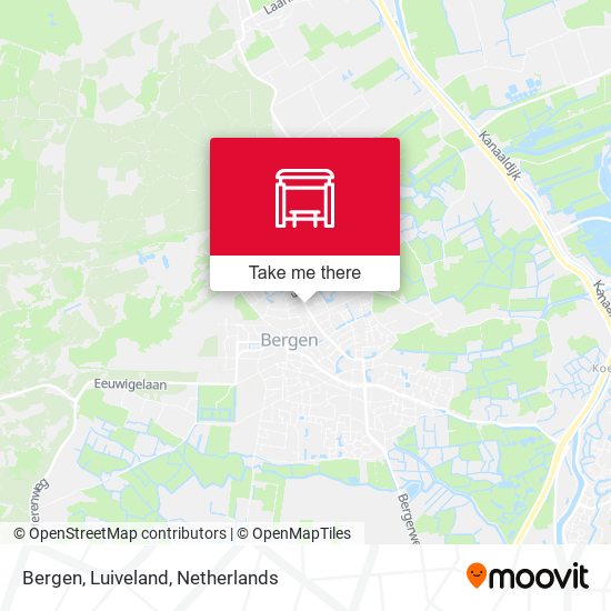 Bergen, Luiveland map