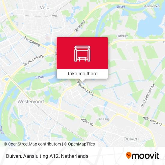 Duiven, Aansluiting A12 map