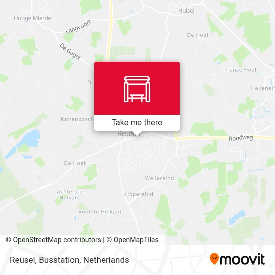 Reusel, Busstation map
