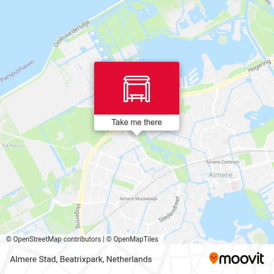 Almere Stad, Beatrixpark map