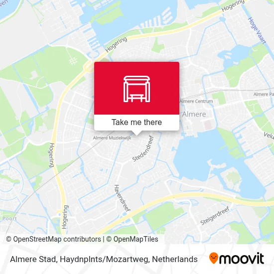 Almere Stad, Haydnplnts / Mozartweg map