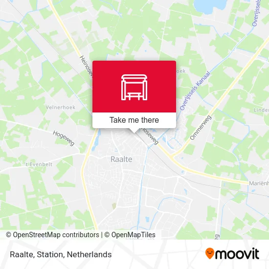 Raalte, Station map